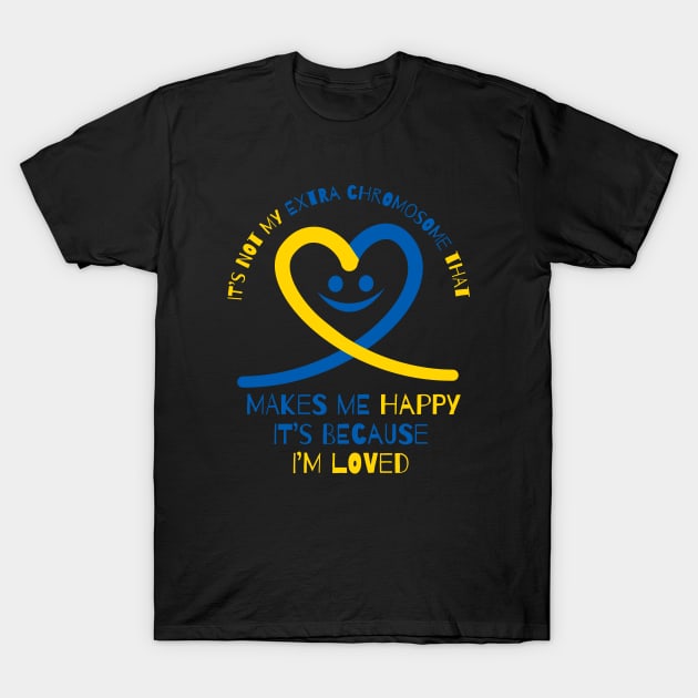 World Down Syndrome Awareness Day - Happy Heart T-Shirt by Lexicon